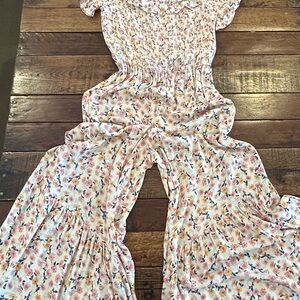 Xhilaration Multicolor Floral Smocked Top